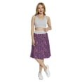 thumbnail image 2 of Women's Floral Vibrant Leaf Branches Nature A-line Printed Skirt Casual Wear, S, Plum Violet Pink, by Ambesonne, 2 of 6