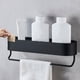 thumbnail image 4 of Estantes Foating de aluminio Soporte de estante de pared Soporte Toallero Pantalla Adhesivo sin taladro para cocina Hogar Especias Champú Barra 285x95x6cm Baoblaze Estante flotante de pared, 4 of 7