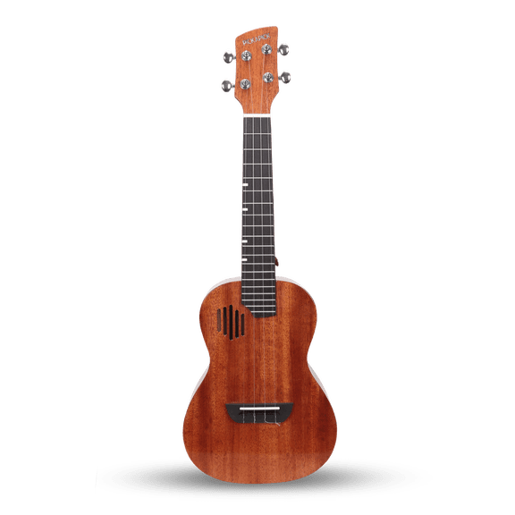 PICKAPICK Concert Ukulele M2, 23 Inch Solid Top Mahogany Ukulele with Gig Bag, Strap & Heart Pick, Rich Tone, Stable & Beginner-Friendly