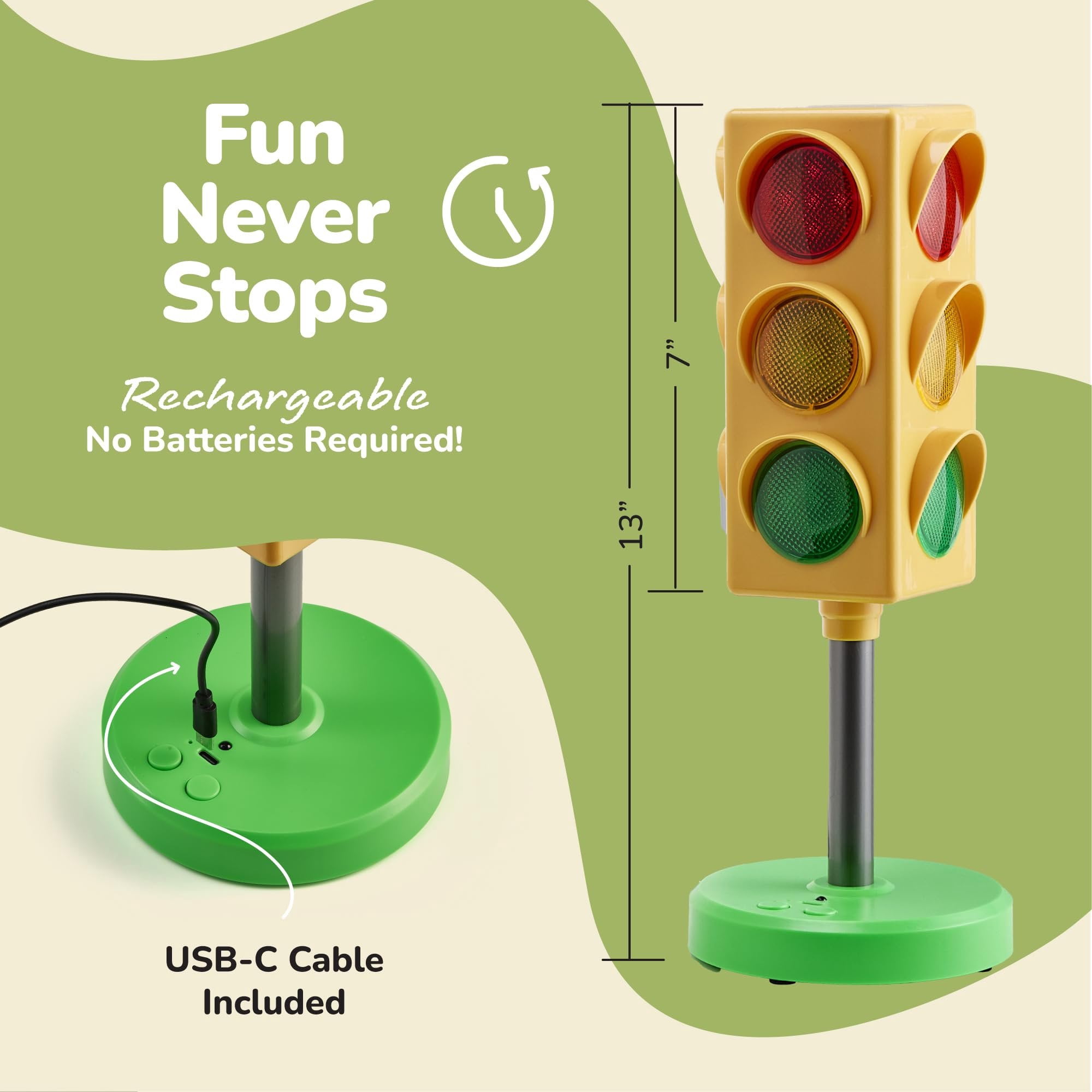 ArtCreativity Traffic Light for Kids & Teachers,  8 Modes, Remote Control