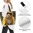 thumbnail image 3 of Balery Heavy Metal Style Guinea Pig Bolsa Tote Estilo Estético con Cremalleras, Bolsa de Hombro, Bolsa de Compras Grande y Plegable, 3 of 8
