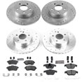thumbnail image 3 of PowerStop Front and Rear Z23 Evolution Sport Carbon-Fiber Ceramic Brake Pad and Drilled & Slotted Rotor Kit Fits: MERCEDES-BENZ Select Models K7759, 3 of 10