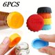 thumbnail image 1 of Juego de 6 tapones de silicona de colores para botellas, tapones reutilizables para botellas de cerveza, tapas de sellado para botellas de cerveza, jugo y vidrio, 1 of 5