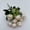 Champagne, variant on Artificial 10-Head Pearl Rose Flowers, Small Bunches of Silk Roses for Home Floor Standing Ornaments, Indoor Hotel Soft Decoration, Champagne