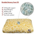 thumbnail image 6 of Majestic Pet | Fusion Shredded Memory Foam Rectangle Pet Bed For Dogs, Removable Cover, Yellow, Large, 6 of 6
