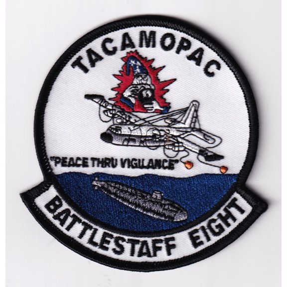 TACAMOPAC Battlestaff Eight Patch - 4 inches, Sew On/Plastic backing