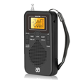 thumbnail image 3 of Radio Portable Mini AM FM Radio Météo Radio de Poche Écran LCD Réveil Numérique Lecteur Radio, 3 of 8