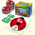 thumbnail image 1 of Coogam Jouet Interactif d'Apprentissage de l'Alphabet pour la Rentrée Scolaire, Jeu de Rotation de Chiffres et Lettres ABC, Cartes de Coccinelle avec Motif Animal, Jouet Éducatif Montessori Cadeau pour Bébé de 3 4 5 Ans, 1 of 5