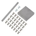 Partsivia Truck Vent Window Rear Edge Seal Kit with Pivot Rivets for ...