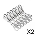 thumbnail image 1 of 2x12 Uds Pinzas Para La Ropa Línea De Secado Clavijas Para Imágenes De Pantalones Corbatas Al Aire Libre, 1 of 8