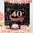 thumbnail image 3 of Gift for Women 40th Birthday, 40th Birthday Gifts Blanket, 40 Year Old Birthday Gifts for Women, Birthday Gifts for 40th Birthday Woman, 40th Birthday Gifts Decorations for Women Friends Sister, 3 of 5