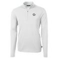 thumbnail image 2 of Men's Cutter & Buck White TCU Horned Frogs Team Big & Tall Virtue Eco Pique Recycled Quarter-Zip Pullover Top, 2 of 3