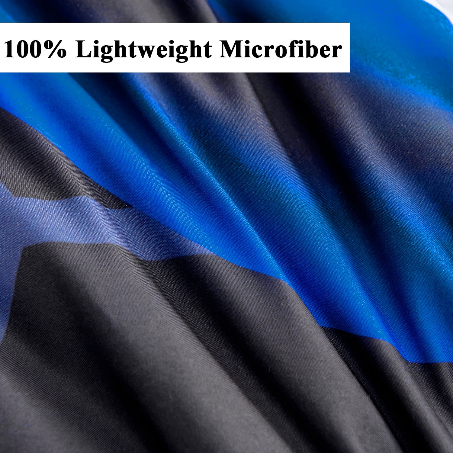 RYNGHIPY Blue Game Controller Bed in a Bag Comforter Set Queen Size for Boys Kids Teens Girls 6Pcs Video Game Buttons Bedding Set for Gamer Room Decor (Blue, Queen)