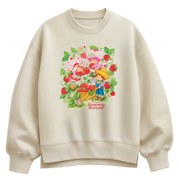 Strawberry Shortcake - In Strawberry Patch Oversized Fleece Crew Sweatshirt