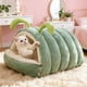 thumbnail image 4 of Cama para Mascotas, Estilo Cueva, Diseño Encerrado con Cojín Extraíble, Cama para Gatos Cálida y Lavable, Cama para Perros Pequeños con Relleno Suave de Algodón, 35 x 35 x 23 cm para Uso en Interiores, 4 of 5