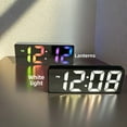 thumbnail image 2 of Smart LED Mirror Alarm Clock - Dual Powered (USB & Battery) - Voice Activated, Ideal for Students, 2 of 8