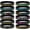 ColorfulBlack, variant on 20 Pcs Motivational Quote Silicone Bracelets Bulk Colored Inspirational Rubber Wristbands Unisex Accessories for Women Men Teacher Home Office Party Favor Gifts Supplies(Gradient Color)