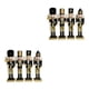 thumbnail image 2 of Injueey 4 paquete/lote soldado Cascanueces de Navidad no tóxico seguro para decoración coleccionable de interior y exterior oro negro 4 Uds Oro negro 4 piezas 2Conjunto, 2 of 6