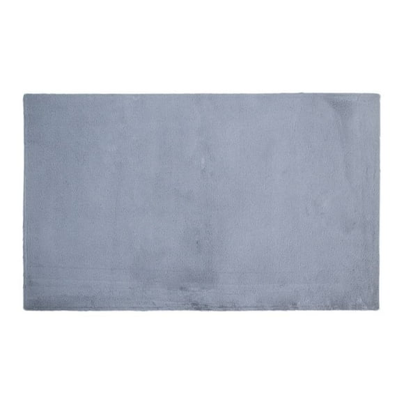 Tapete Para Pie De Cama Unimat Con Triángulos Gris, 60 x 100 cm