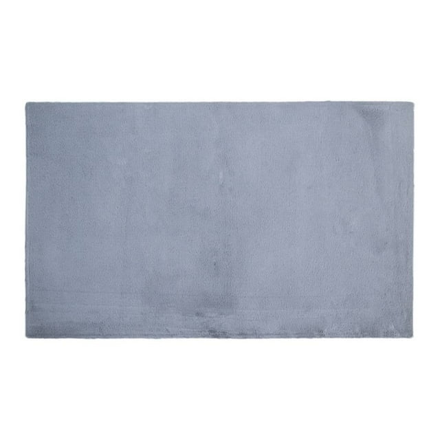 Tapete Para Pie De Cama Unimat Con Triángulos Gris, 60 x 100 cm