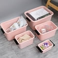 thumbnail image 1 of POINTERTECK Plastic Clothes Storage Bins Large Capacity Storage Bins for Closets Wardrobes Shelves, 1 of 3