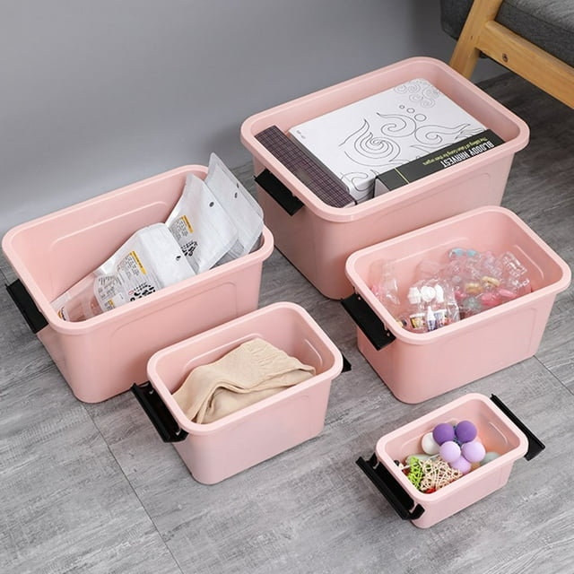 MesaSe Plastic Clothes Storage Bins Large Capacity Storage Bins for Closets Wardrobes Shelves