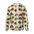 thumbnail image 2 of Lsque Red Ladybugs And Leaf UPF 50+ Lightweight Sun Protection Men's Women's Long Sleeve Shirt, Hoodie Performance -3X-Large, 2 of 9