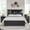 Black, variant on ACCOHOHO Farmhouse Queen Size Bed with 4 Drawers, Platform Storage Bed Frame with 52" Wooden Bookcase Headboard and LED Light,Black