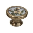 thumbnail image 1 of Poignée de Tiroir de Porte Vintage avec Vis - Fleurs 03, 1 of 9