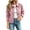Pink, variant on Tqcoqu Faux Suede Casual Cropped Fall Jacket for Women Trendy 2026, Button Down Short Casual Outwear with Pockets