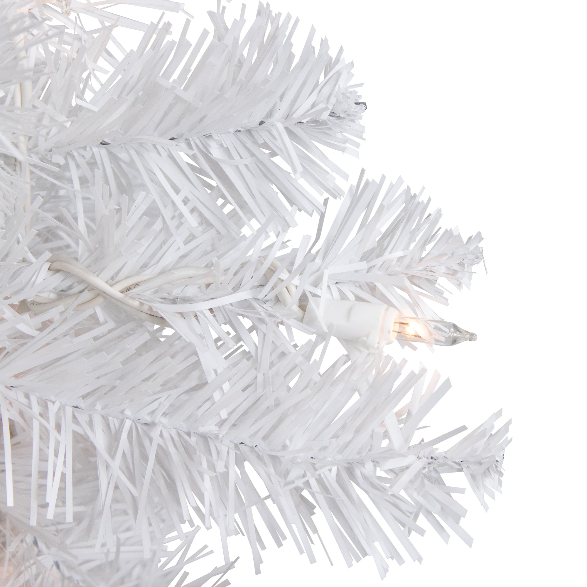 18" Pre-Lit Medium Frosted Artificial Christmas Tree - Clear Lights