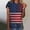 Multicolor 5, variant on BRGZLK Womens 4Th Of July T-Shirts Trendy Independence Day Flag Print Tee Loose Round Neck Short Sleeves Novelty Holiday Shirt Multicolor L
