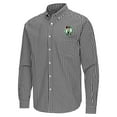 thumbnail image 2 of Men's Antigua Black Boston Celtics Ellis Woven Tri-Blend Button-Down Shirt, 2 of 3
