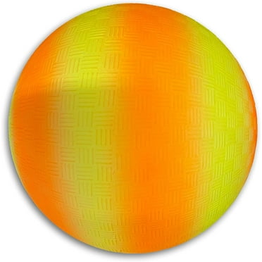 Toys  8.5 inch Orange Strip Colored Playground Ball (1 Orange Strip Ball)