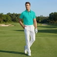 thumbnail image 6 of Evdexr Polo Shirts for Men Button Down Short Sleeve Shirts Summer 2026 Collared Casual Quick Dry Business Tops Breathable Regular Fit T Shirts Cyan 3XL, 6 of 9