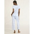 thumbnail image 2 of Joyspun Women's and Women’s Plus Lightweight Sleep Tee and Pants Set, 2-Piece, Sizes XS to 3X, 2 of 5