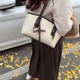 thumbnail image 7 of Yucurem Vintage Shoulder Bags for Women, Trendy Leather Hobo Handbag with Pendant for Work Travel (Beige), 7 of 7