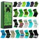 thumbnail image 1 of Calcetines con calendario de adviento Minecraft Creeper 2024 para niños, 1 of 6