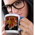 thumbnail image 2 of 3drose, Macros Tiger Lily Close Up of Tiger Lily, 11oz Two-tone Blue Mug, 2 of 6