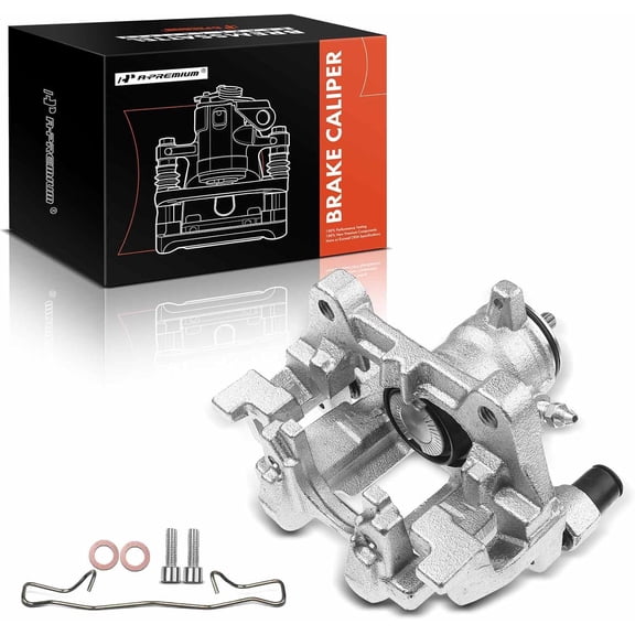 A-Premium Disc Brake Caliper Assembly with Bracket Compatible with Select Ford and Lincoln Models - Edge 2015-2018, MKZ 2013-2020, Escape/Continental 2017-2019, Fusion 13-20, MKC 15-18 - Rear Driver