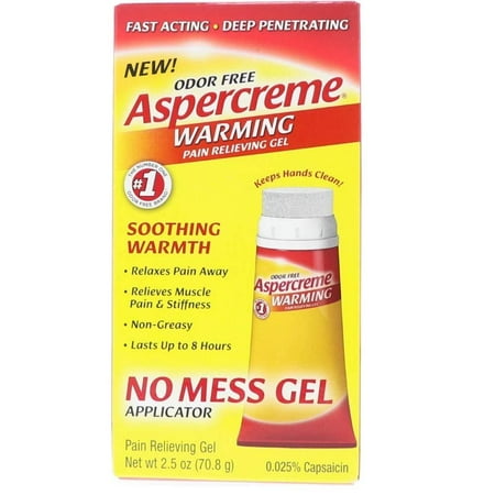 Aspercreme Heat Relfgel Size 2.5z Aspercreme Fast Acting Heat Arthritis Pain Relieving Gel, Fast Acting for Minor Arthritis By CHATTEM (Best Way To Relieve Tooth Pain Fast)