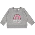 thumbnail image 2 of Inktastic Gigi and Papa Love Me Rainbow Baby Sweatshirt, 2 of 4