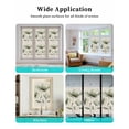 thumbnail image 6 of Window Privacy Film Vintage Spring Floral Stained Glass Window Film Decorative Sun Block Window Cover Pastoral Flowers Rustic Watercolor Window Clings Static Adhesive Sticker for Bathroom 29.5"x118", 6 of 7