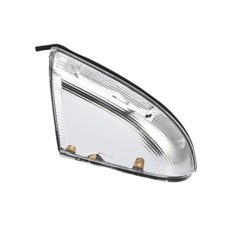 Unique Bargains 1pcs Left Drive Side LED Front Mirror Turn Signal Light for Dodge Silver