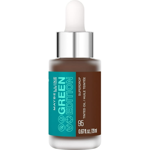 Base de aceite teñida Superdrop de Makeup Maybelline Green Edition