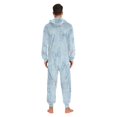 thumbnail image 7 of 1 Piece Adult Onesie Pajamas Cozy & Loose-Fit Sleepsuit Loungewear with Pockets Pastel Blue Bows and Dots X-Small, 7 of 7
