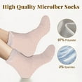 thumbnail image 4 of TRANSLINK 5 Pcs Fuzzy Socks for Women Cuffed Cloud-Feel Breathable Indoor and Outdoor General-Purpose Winter Socks, 4 of 7