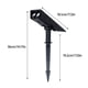 thumbnail image 4 of Luz solar LED para patio exterior | Cabezal giratorio doble | Sensor de movimiento | IP65 a prueba de agua | 2 cuentas LED | Batería de 1200 mAh | Instalación en el suelo o en la pared | Seguridad, 4 of 7