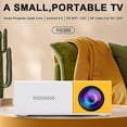 thumbnail image 2 of Miniproyector LED compacto de 1080P, regalo para niños, regalo de cumpleaños, fácil de transportar, para acampar al aire libre, cine en casa o para uso en la oficina, 2 of 4