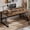 Brown, variant on Paasyonmate 60"Computer Desk, Large Office Desk with Metal Legs, Rustic Brown